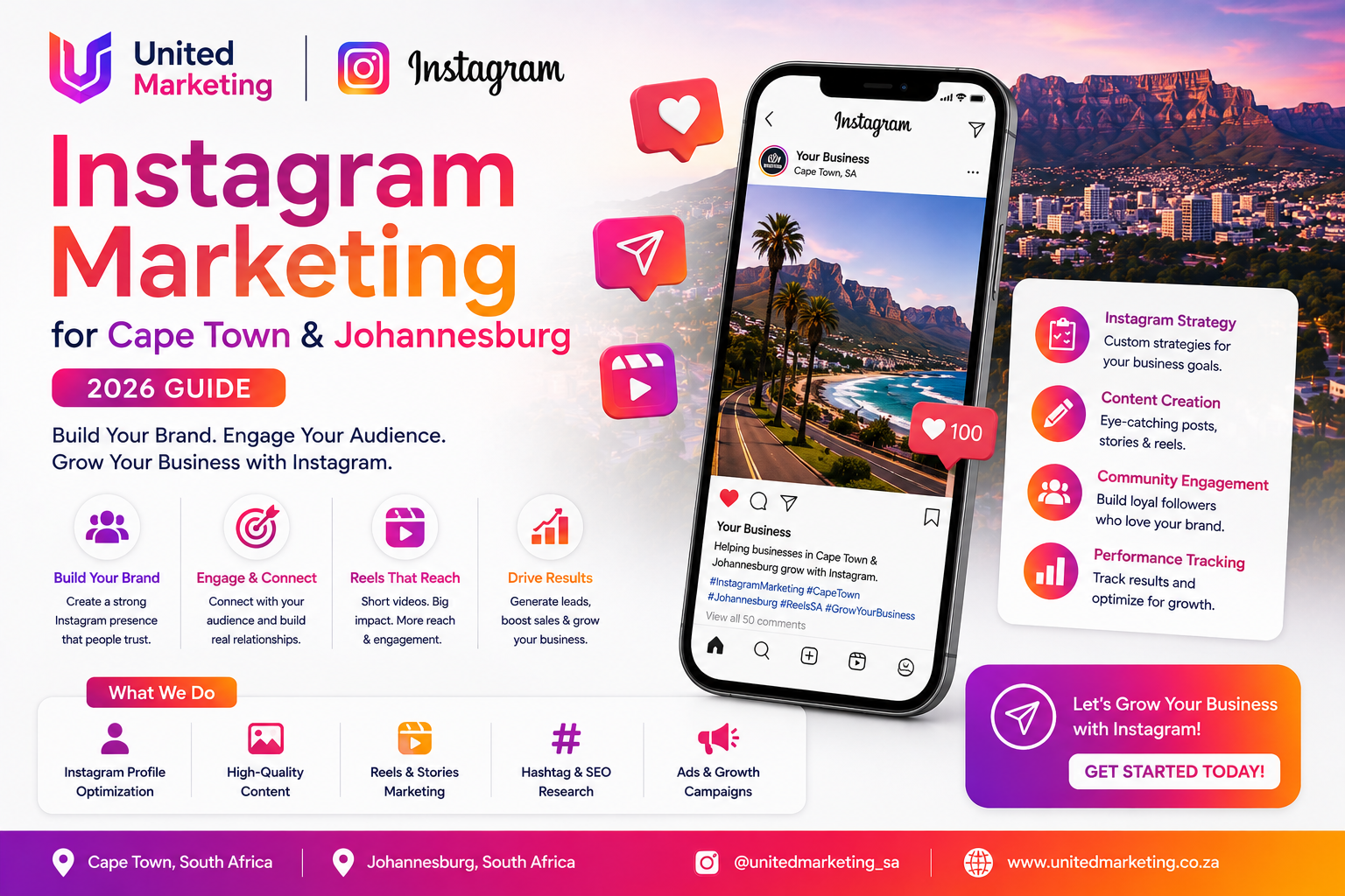 Instagram Marketing for Cape Town & Johannesburg Businesses: 2026 Guide