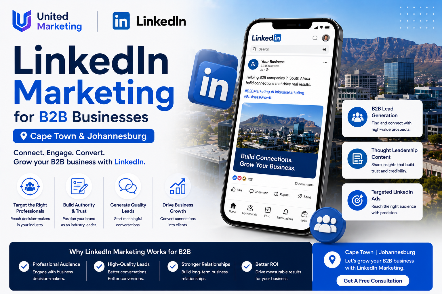 LinkedIn Marketing for B2B Businesses in Cape Town & Johannesburg