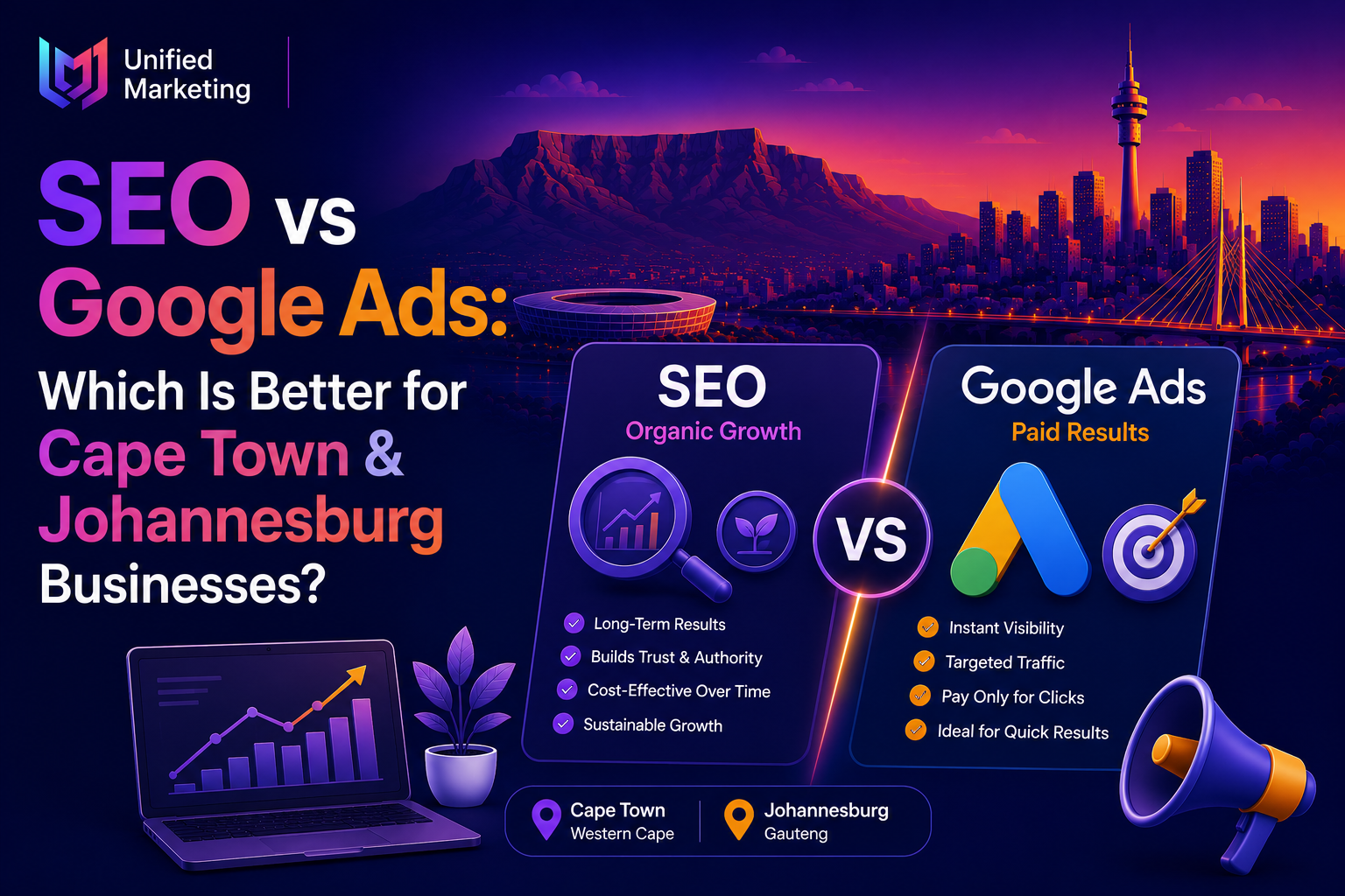 SEO vs Google Ads: Which Is Better for Cape Town & Johannesburg Businesses?