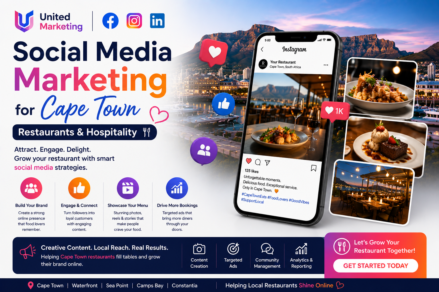 Social Media Marketing for Cape Town Restaurants & Hospitality