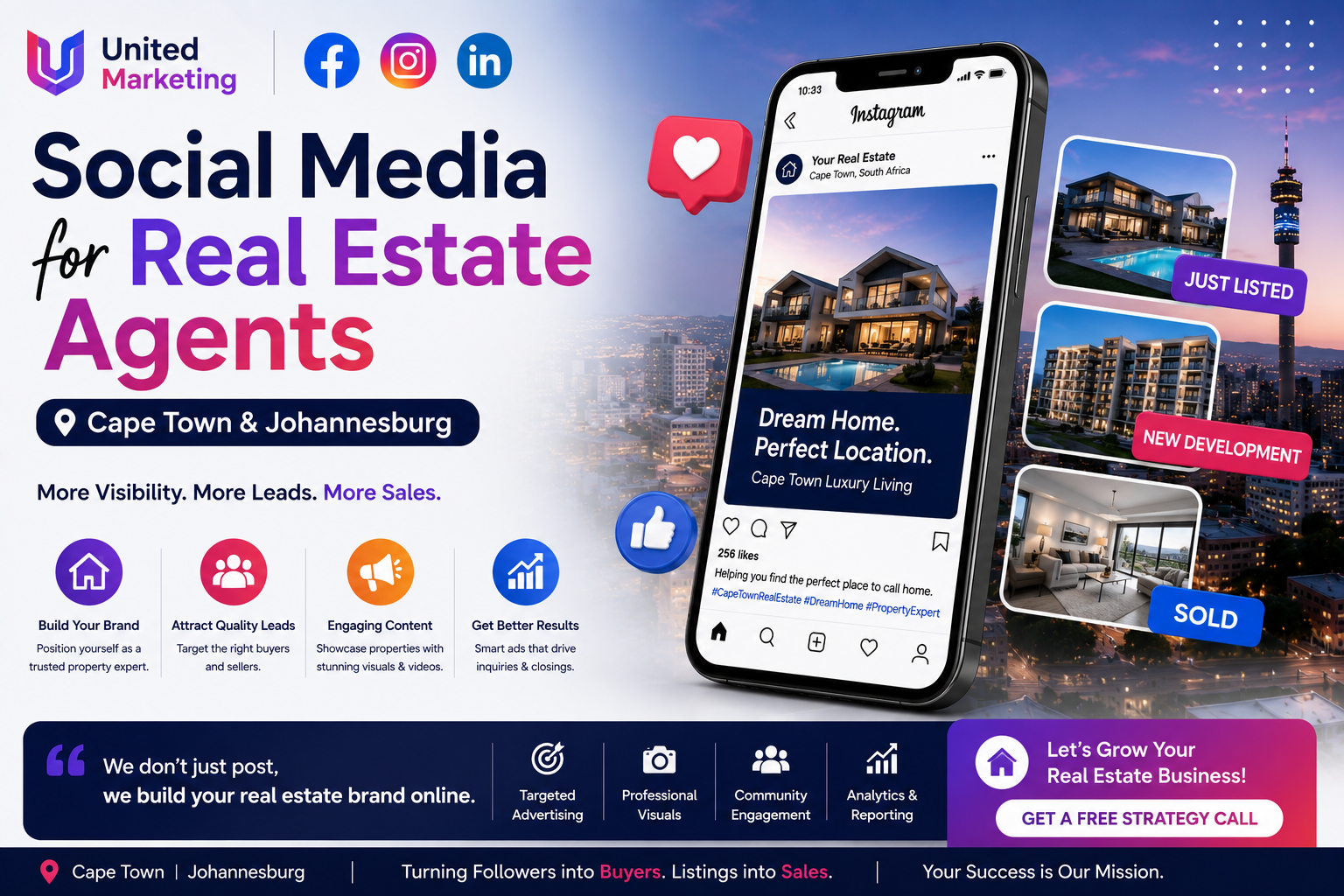 Social Media for Real Estate Agents in Cape Town & Johannesburg